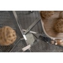 Стол обеденный SIGNAL AGIS II прозрачный/хром 140/80